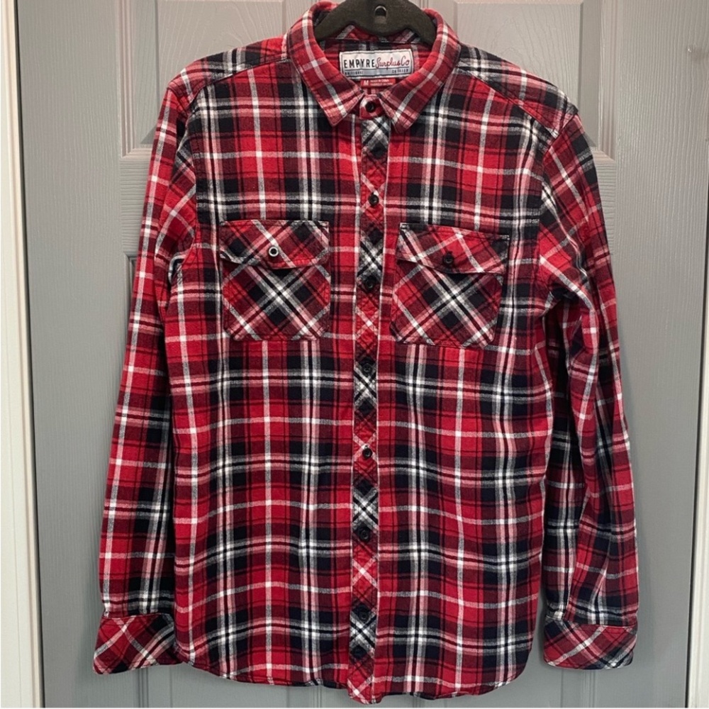 Empyre Surplus Co Mens Flannel Shirt SZ M